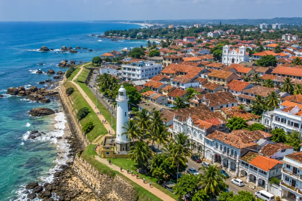 Luxury destination wedding location overlooking Galle Fort in Sri Lanka