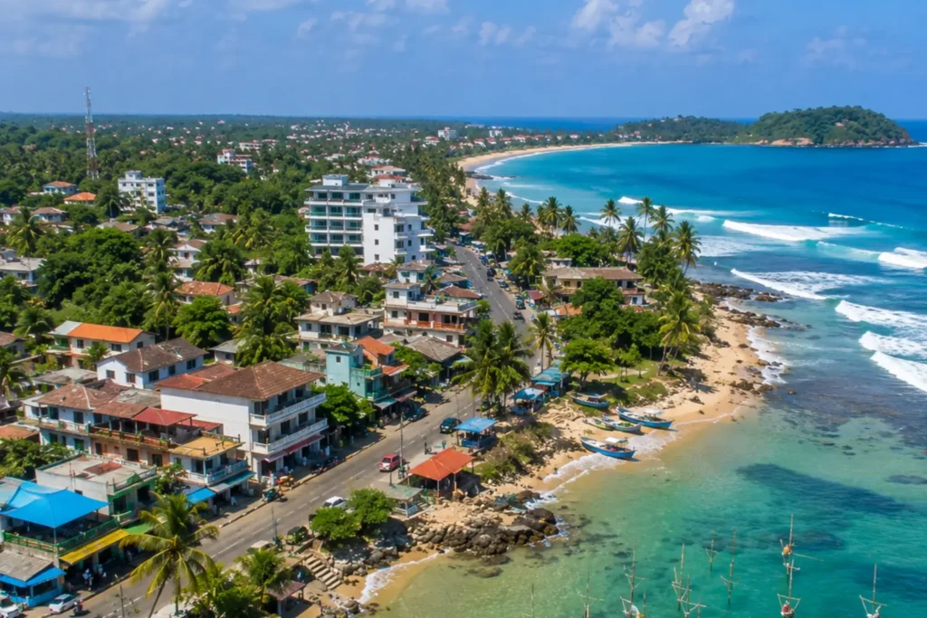 Luxury destination wedding location overlooking Weligama Bay in Sri Lanka
